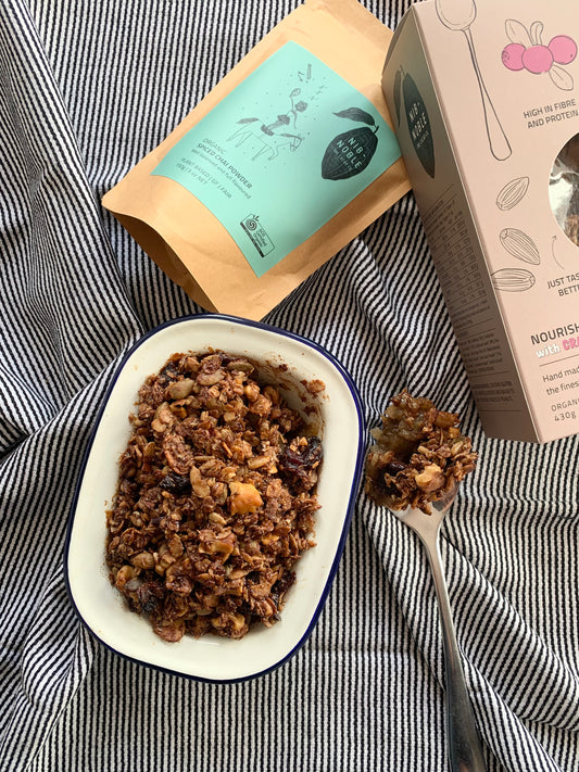 Chai Spiced Granola Apple Crumble