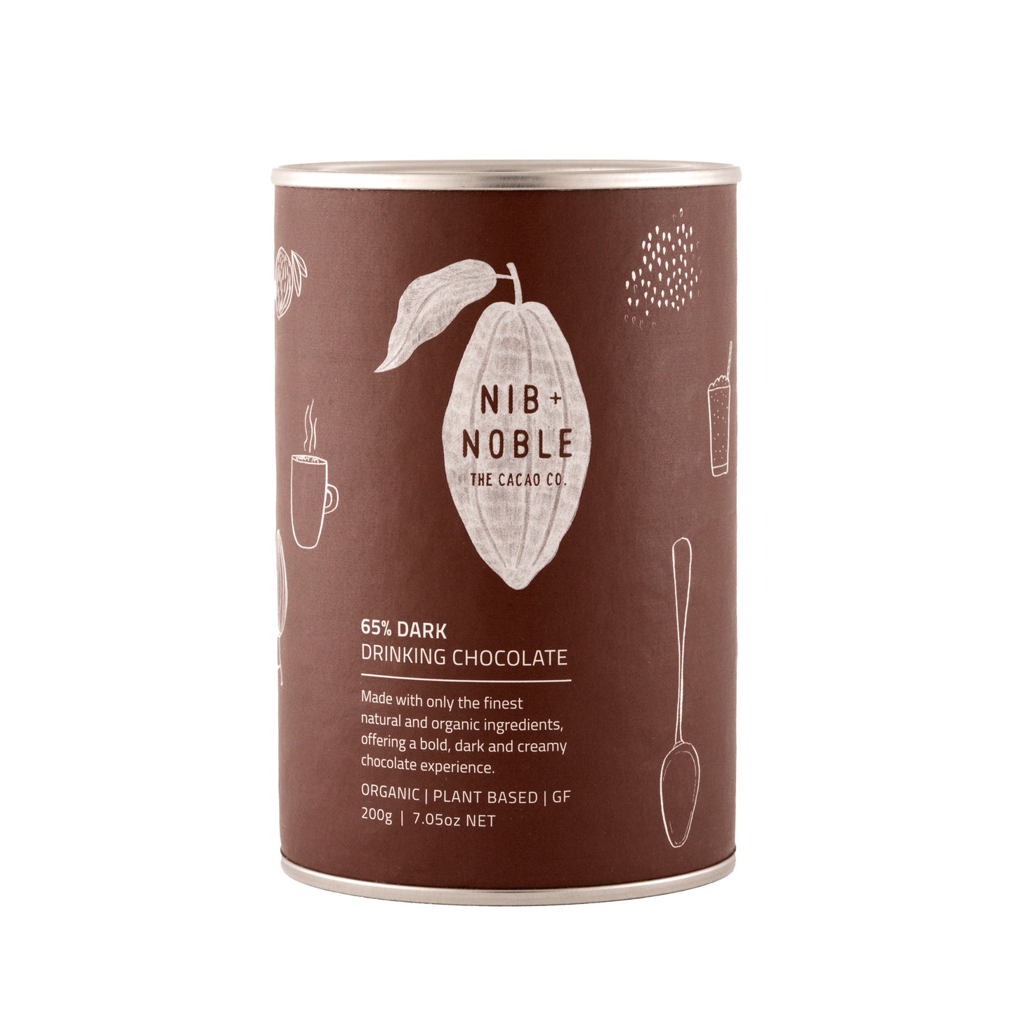 65% Dark Organic Drinking Chocolate - Nib and Noble