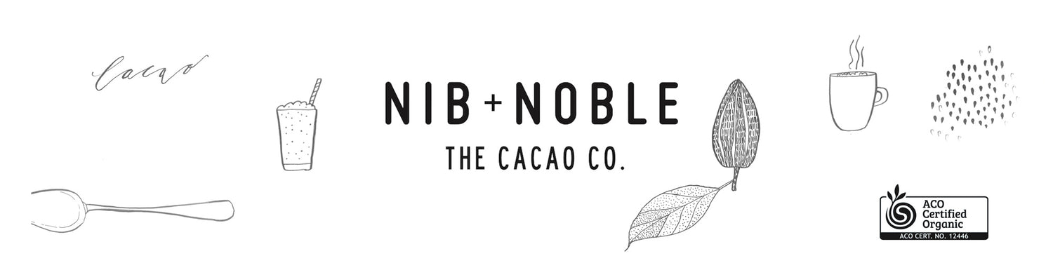 Organic hot chocolate, cacao powder, coconut sugar, ceremonial cacao paste, gluten free, plant based, faire trade | Nib and Noble