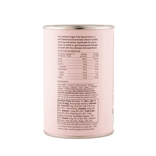 Organic Sugar Free Spiced Chai Powder (150g) - Nib and Noble