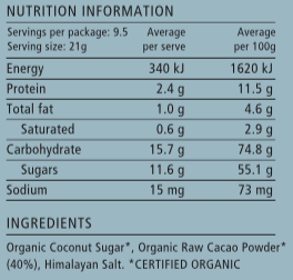 40% Cacao Organic Drinking Chocolate - Nib and Noble