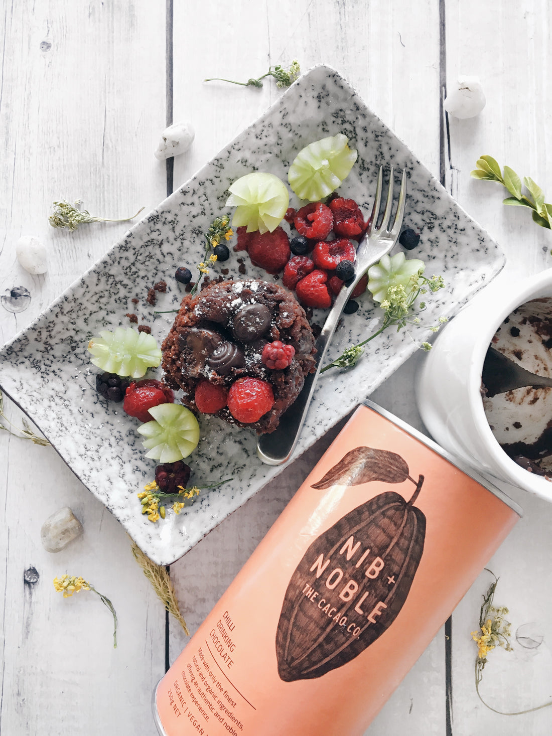 Gooey Drinking Chocolate Mug Cake