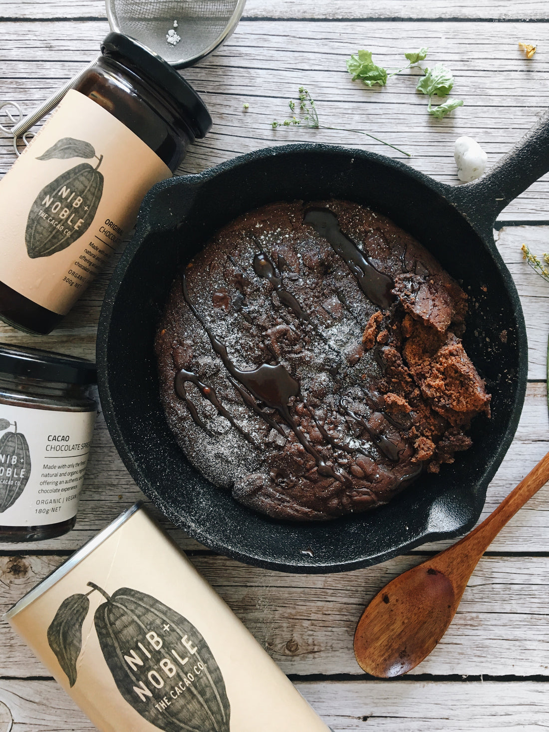 Double Chocolate Skillet Cookie