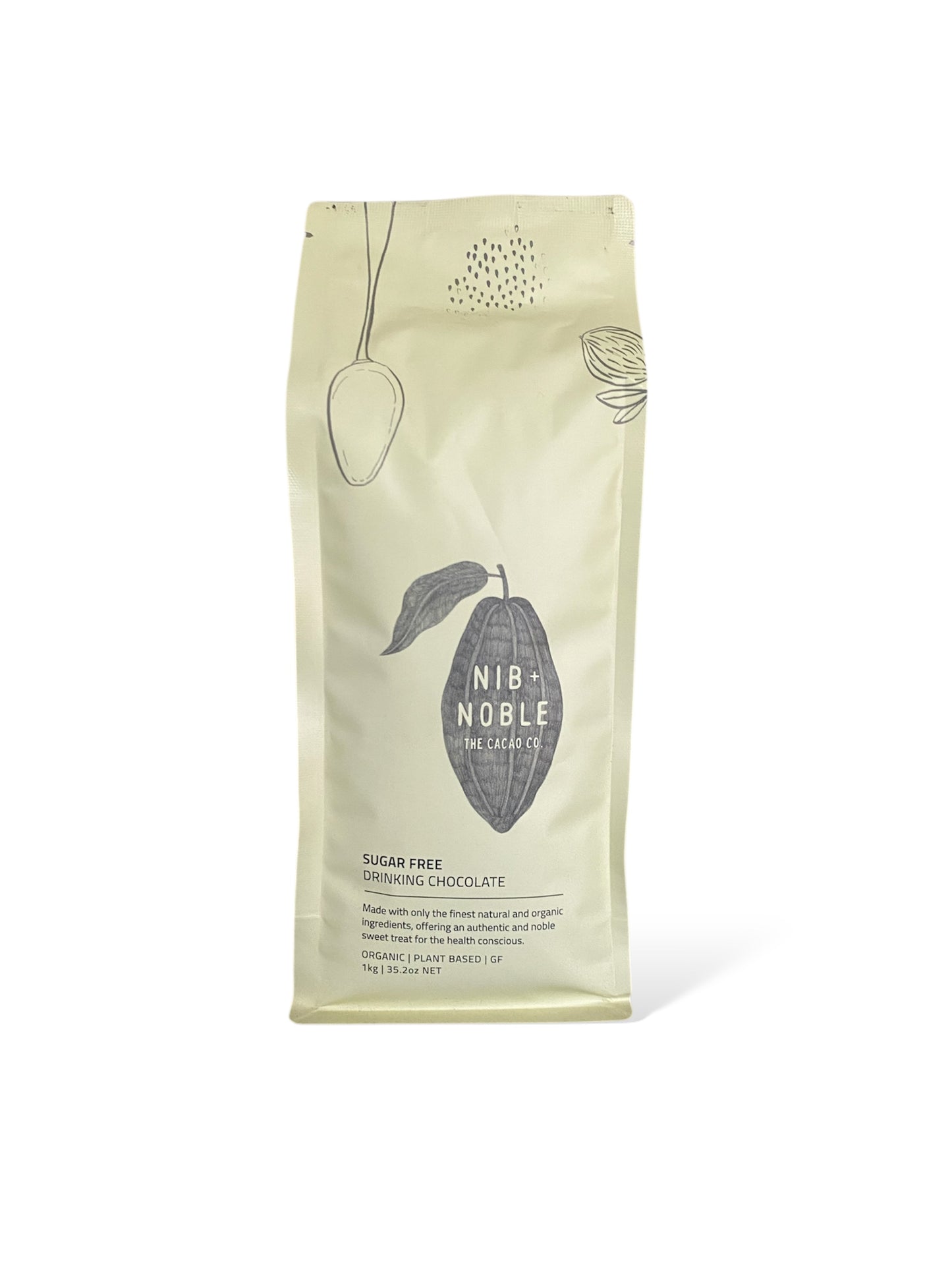 Sugar Free Organic Drinking Chocolate - Nib and Noble