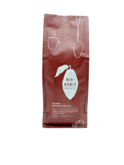 65% Dark Organic Drinking Chocolate - Nib and Noble
