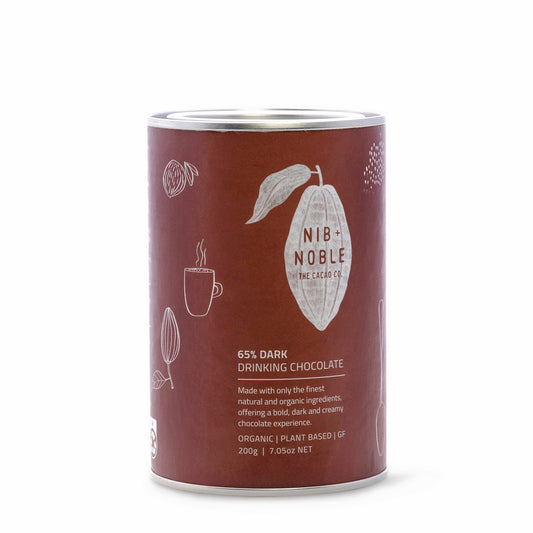 65% Dark Organic Hot Chocolate with added ceremonial cacao paste  - Nib and Noble