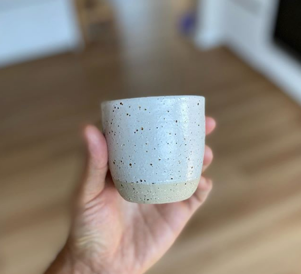 Hand made ceramic tumbler mug cup - Nib and Noble