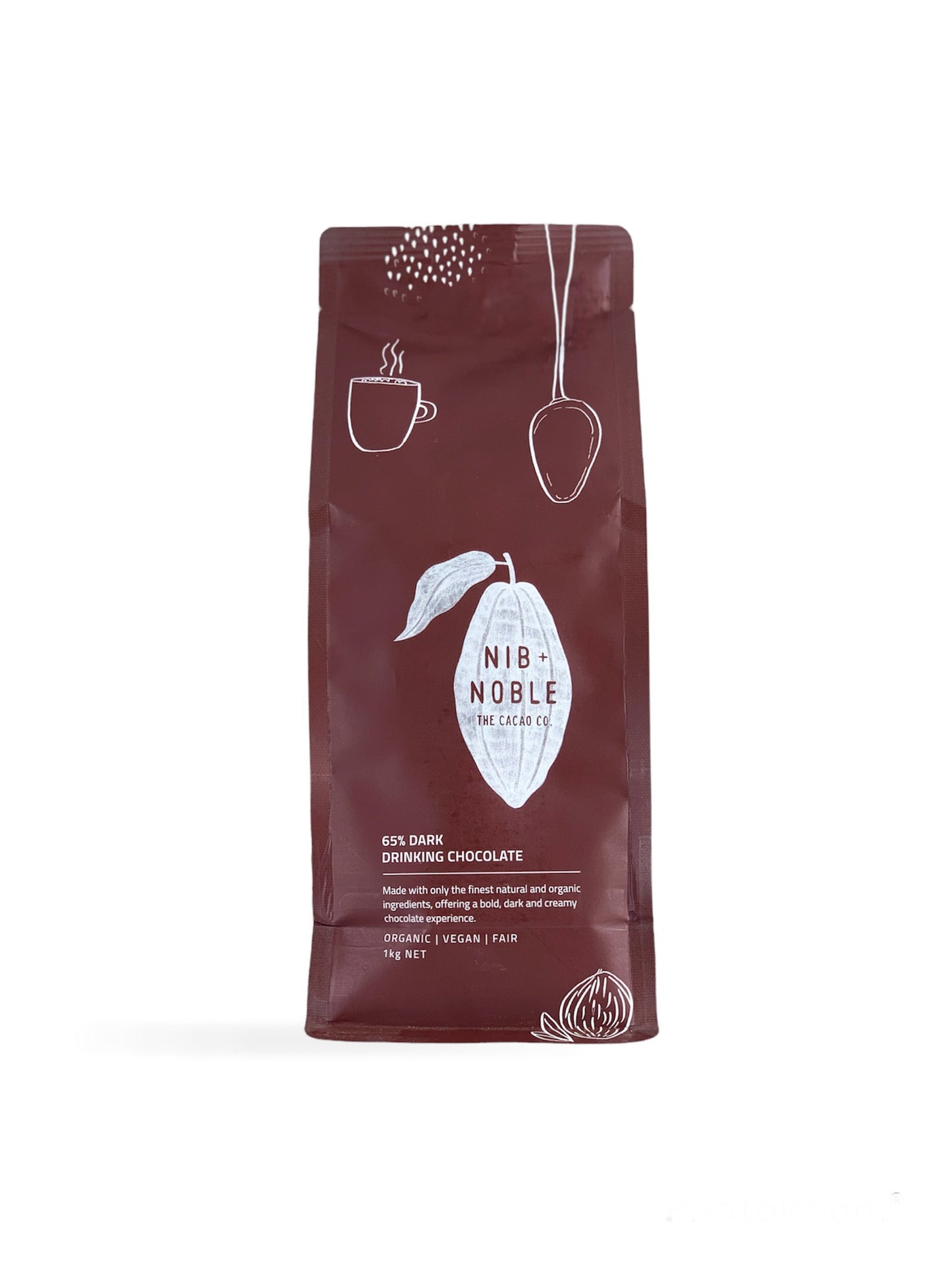 65% Dark Organic Hot Chocolate  Bulk Food Service Cafe - Nib and Noble