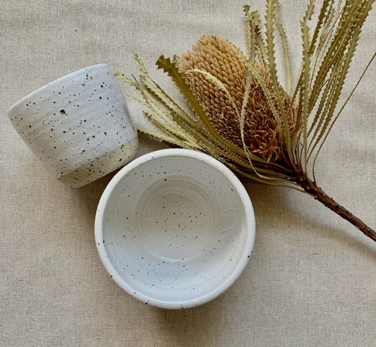 Hand Made Ceramic Tumbler & Bowl Bundle - Nib and Noble